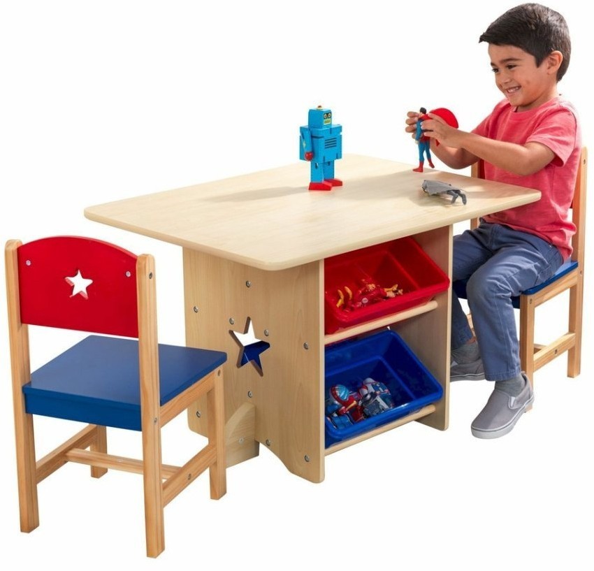 Набор детской мебели "Star"(стол+2 стула+4 ящика) (26912_KE)