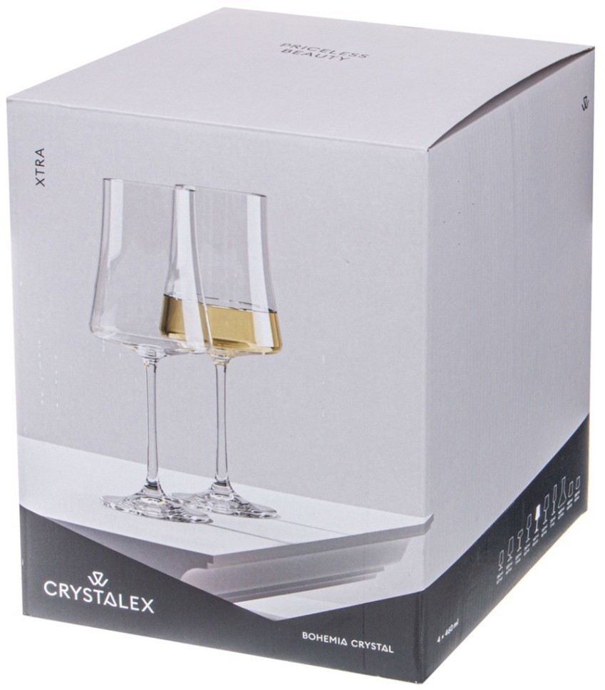 Набор бокалов для вина из 4 шт. "xtra" 460 мл Crystalex (674-904)