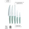 Набор из 5 ножей в подставке organic зеленый (66850)