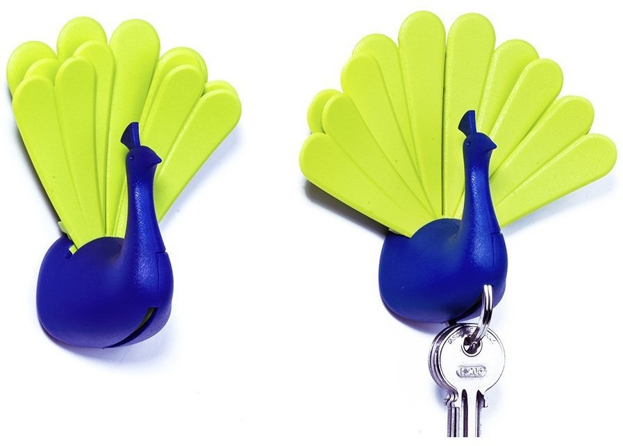 Ключница peacock, синяя/зеленая (74973)