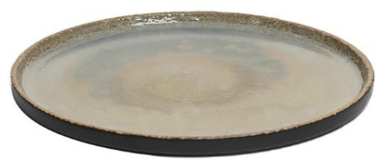 Тарелка L9423-ST-IVES-B(BS-BLACK), 20.5, каменная керамика, Brown, ROOMERS TABLEWARE