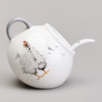 Солонка с ложкой lefard &quot;funny hens&quot; 9*9,5 см 150 мл (358-2307)