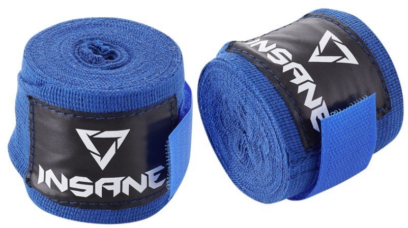 Бинт боксерский BASE, хлопок, синий, 2,5 м (1549595)