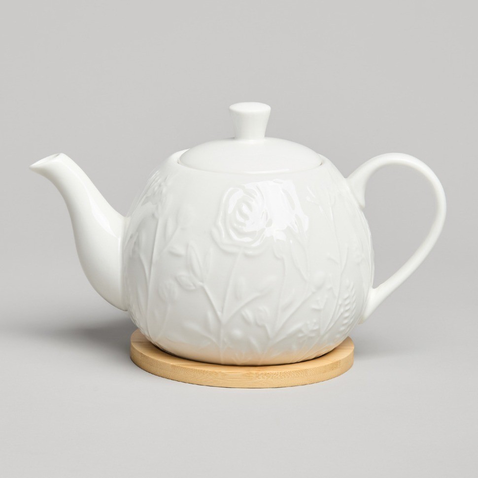 Чайник lefard "meadow" на дер.подставке 22,5*13*11 см 900 мл (587-218)