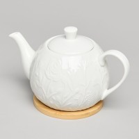 Чайник lefard &quot;meadow&quot; на дер.подставке 22,5*13*11 см 900 мл (587-218)