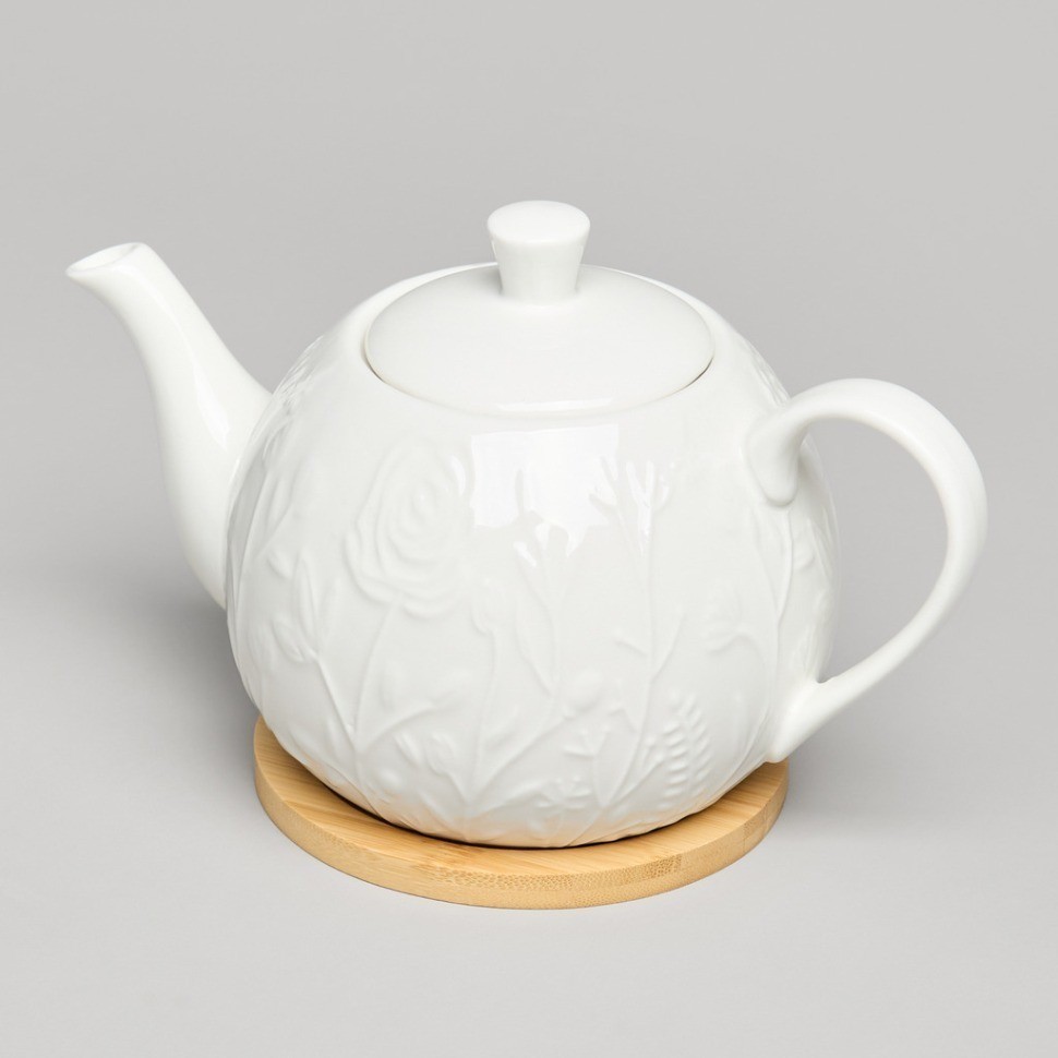 Чайник lefard "meadow" на дер.подставке 22,5*13*11 см 900 мл (587-218)