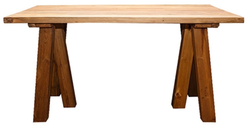 Стол Анжела XQSS13-180, массив тикового дерева, Rustic 3/Natural, ROOMERS FURNITURE