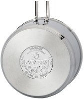 Ковш agness монблан 16х10см, 2 л, нерж сталь индукционное дно (936-116)