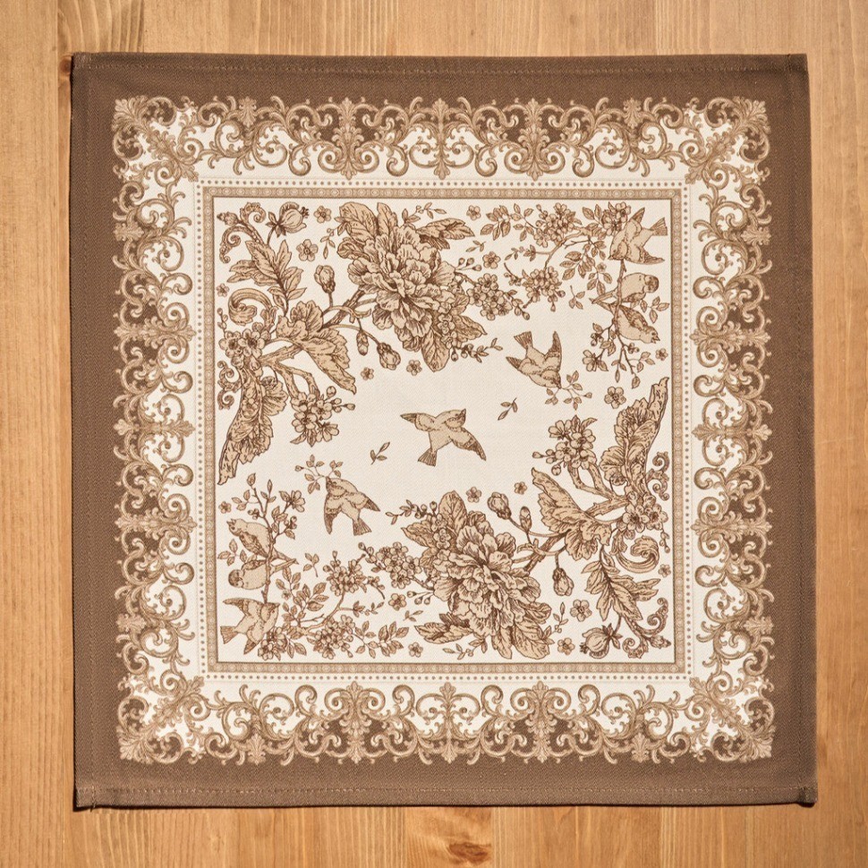 Набор салфеток из 2-х шт "royal garden",40х40см, 100% хлопок ,бежевый ,твил, Lefard (850-754-8)
