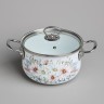 Набор кастрюль agness эмалированных серия "дворцовый парк" 4пр. 2,0л и 2,8л, 18х11см, 20х12см (934-713)