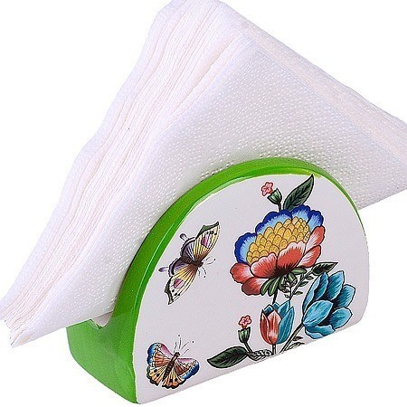 Набор для специй на подставке + салфетница Летний букет LORAINE (30797)