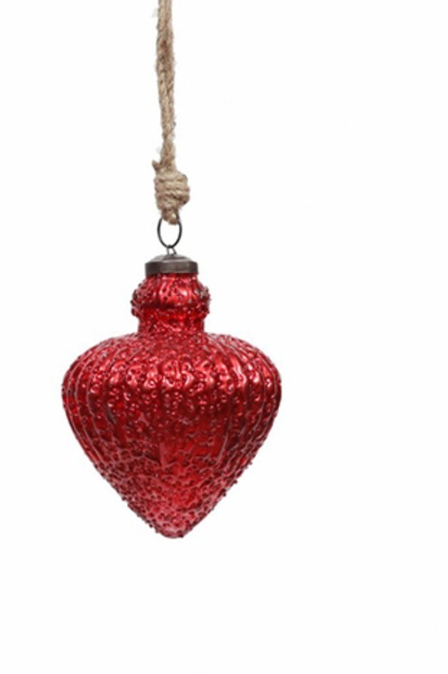 Новогодняя игрушка ND-78B, стекло, Red, ROOMERS FURNITURE