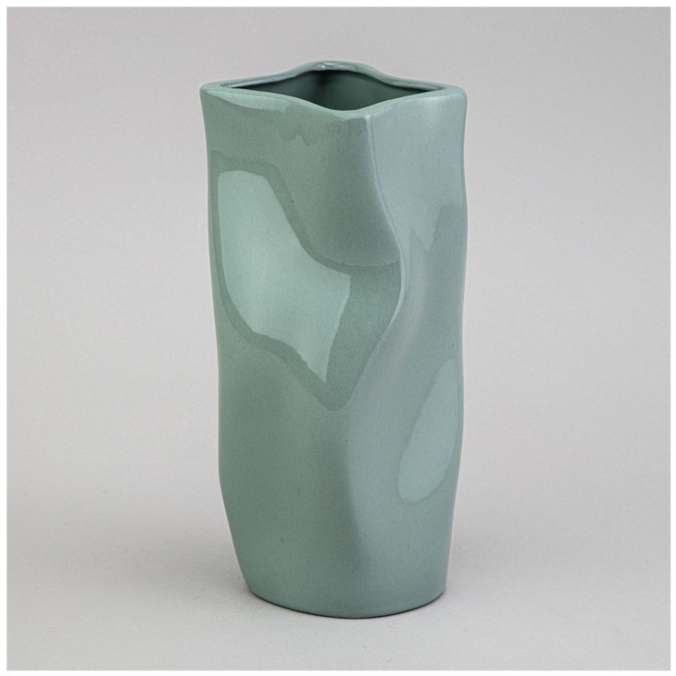 Ваза 11*11*21см цвет: мятный Lefard (374-150)