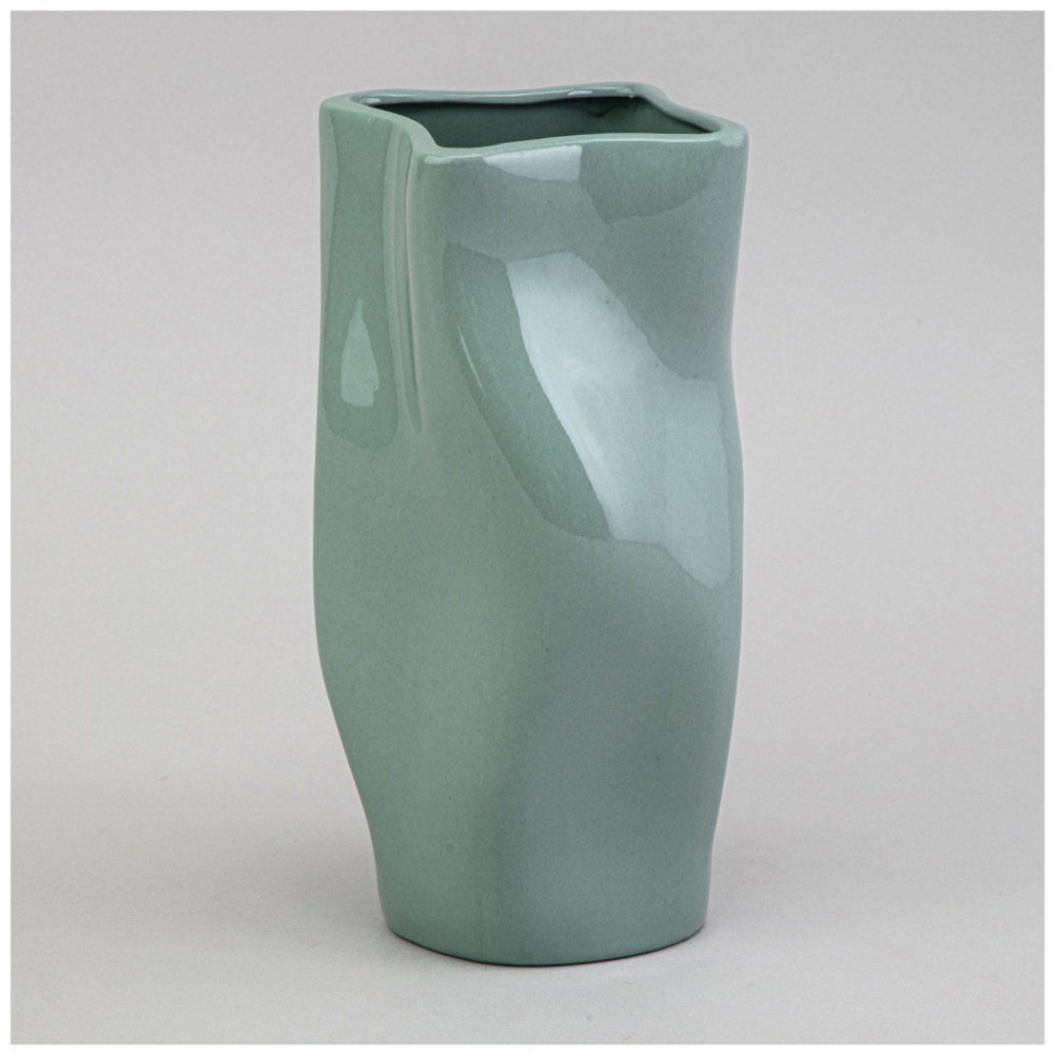 Ваза 11*11*21см цвет: мятный Lefard (374-150)