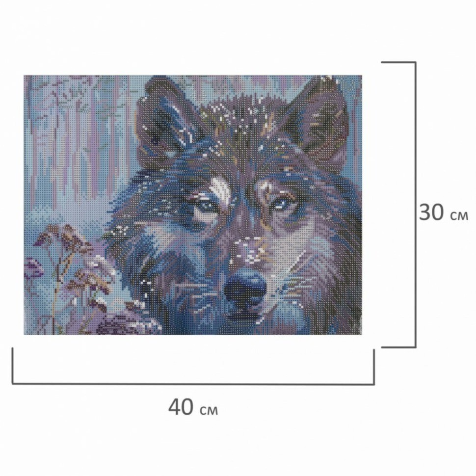 Алмазная мозаика 30х40 см Остров Сокровищ Волк без подрамника 662565 (89023)