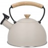 Чайник со свистком бежевый La Cafetière Latte с деревянной ручкой, 1,6 л LCWHKETLAT