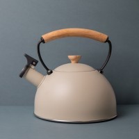 Чайник со свистком бежевый La Cafetière Latte с деревянной ручкой, 1,6 л LCWHKETLAT