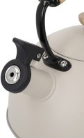 Чайник со свистком бежевый La Cafetière Latte с деревянной ручкой, 1,6 л LCWHKETLAT