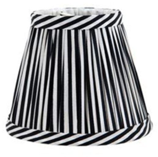 Абажур 107210, металл, текстиль, Black white, ROOMERS FURNITURE