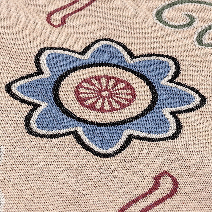 Ковер из хлопка по мотивам эвенских орнаментов из коллекции cultural heritage, 160х230 см (78516)