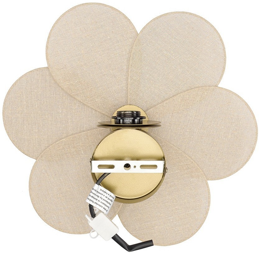 Светильник настенный kamille, D44 см, бежевый (76506)