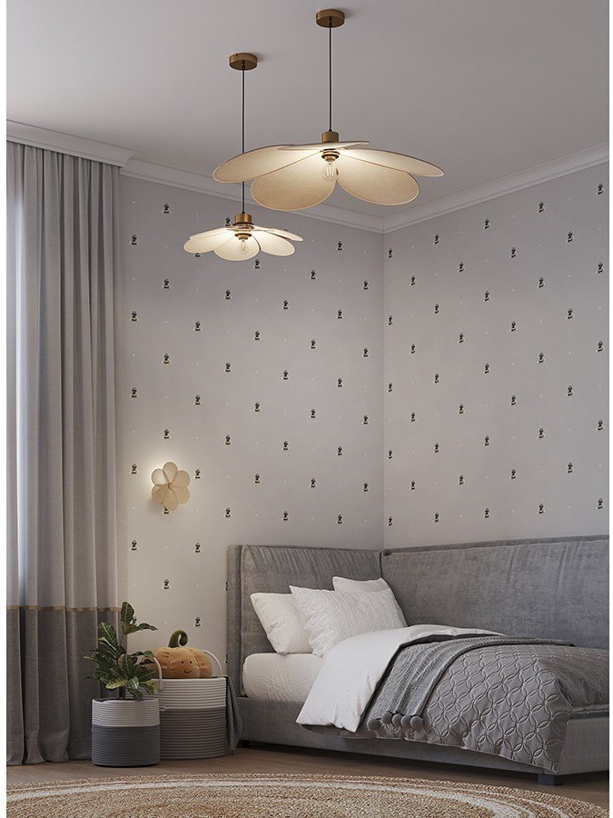 Светильник настенный kamille, D44 см, бежевый (76506)