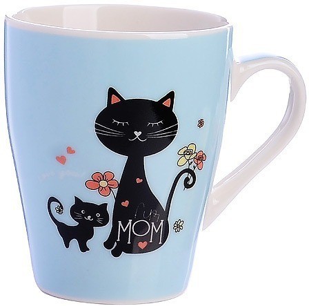 Набор кружек 340 мл 4 шт Кошки LORAINE (31217-Н1)