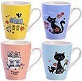 Набор кружек 340 мл 4 шт Кошки LORAINE (31217-Н1)