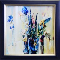 Картина Весеннее настроение с кристаллами Swarovski (1696)