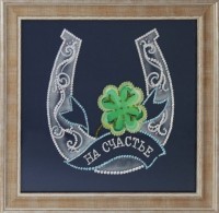 Картина Клевер на счастье с кристаллами Swarovski (1636)