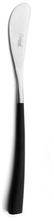 Нож для масла NO.25, нержавеющая сталь 18/10, композитный материал, matte chrom/black, CUTIPOL