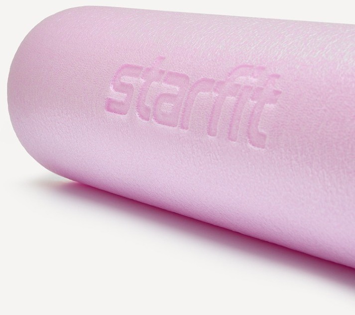 Ролик для йоги и пилатеса STARFIT FA-501, 15x60 см, розовый пастель (2113735)