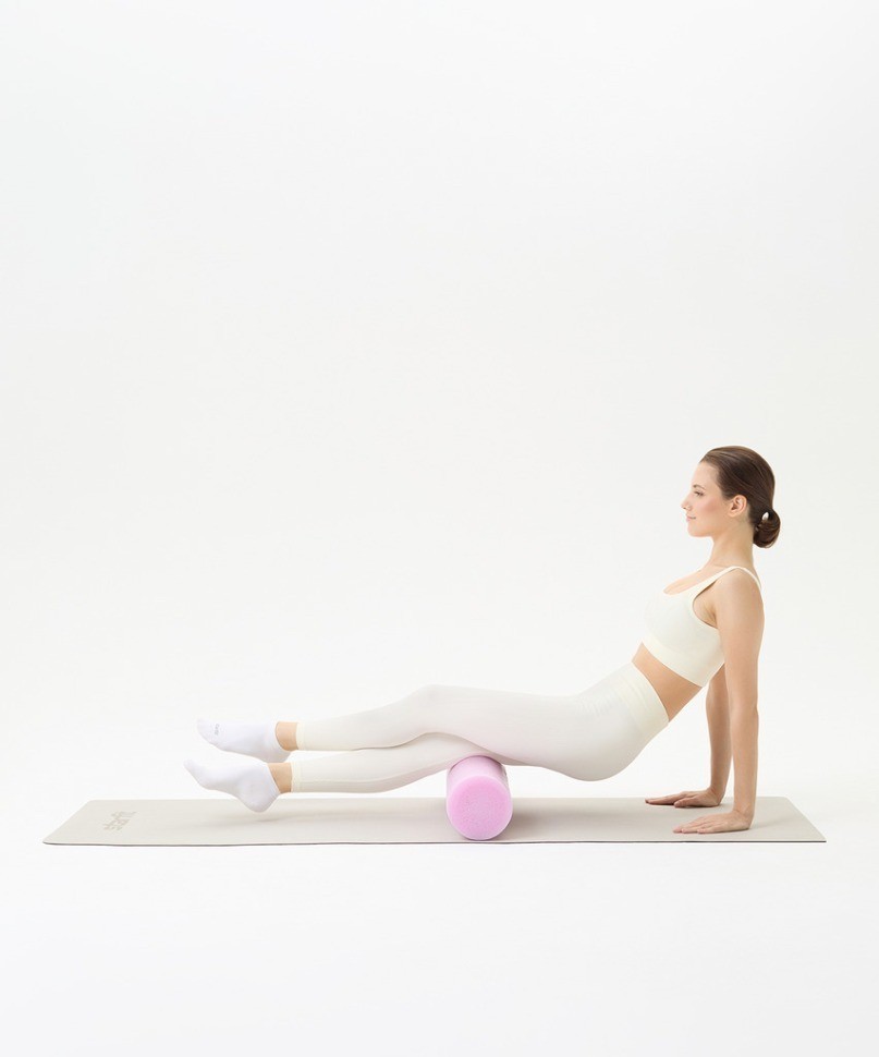 Ролик для йоги и пилатеса STARFIT FA-501, 15x60 см, розовый пастель (2113735)