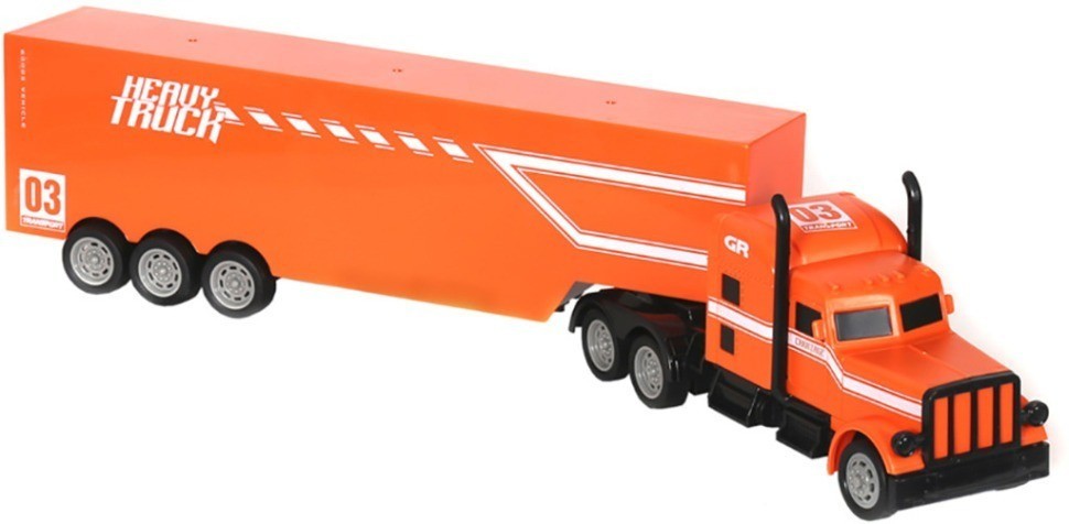 Радиоуправляемый грузовик трейлер и набор дорожных знаков (2WD, акб, 1:16) (GM1932)