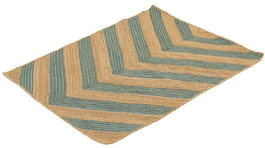 Ковер из джута с вставками зеленого цвета из коллекции ethnic, 120х80 см (74482)