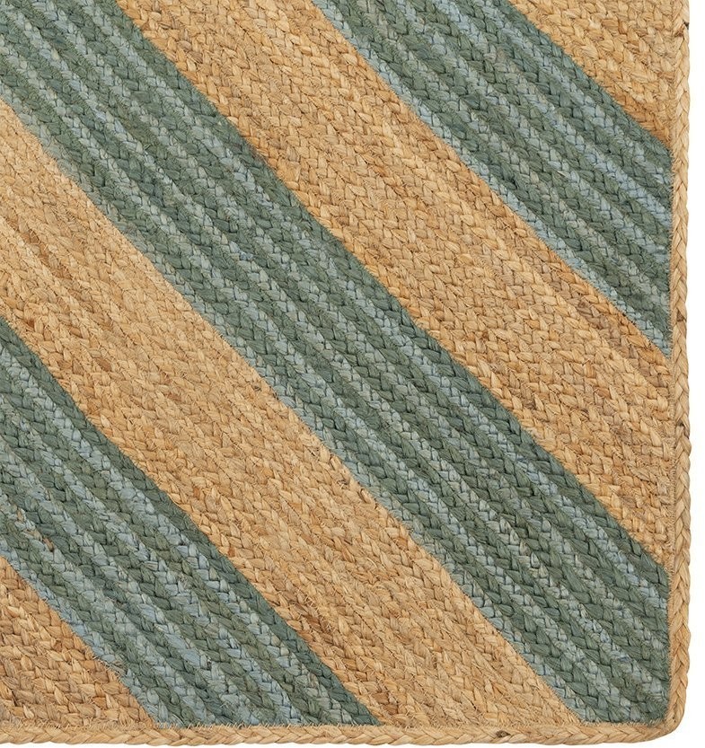 Ковер из джута с вставками зеленого цвета из коллекции ethnic, 120х80 см (74482)