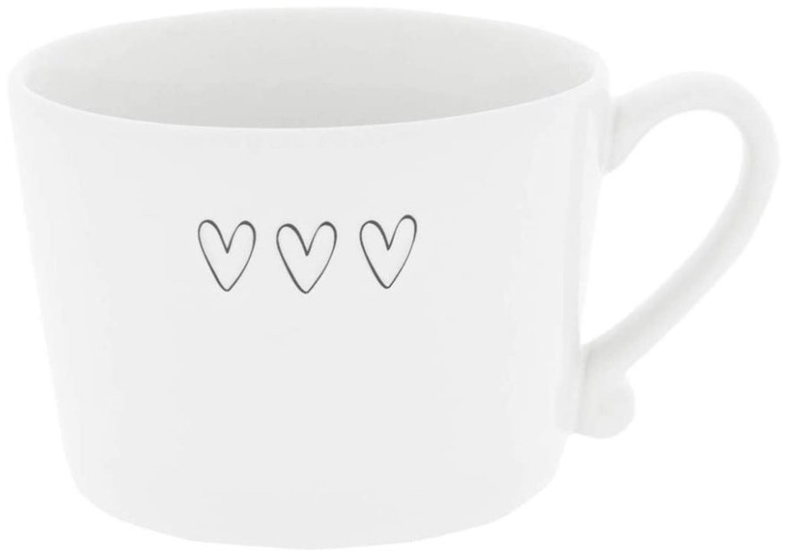 Bastion Collections Кружка White 3 Нearts Black RJ/CUP 001 BL