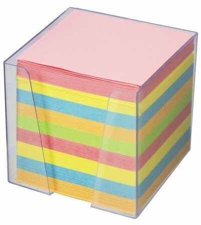 Блок для записей в подставке Brauberg куб 9х9х9 см цветной 122225 (85476)