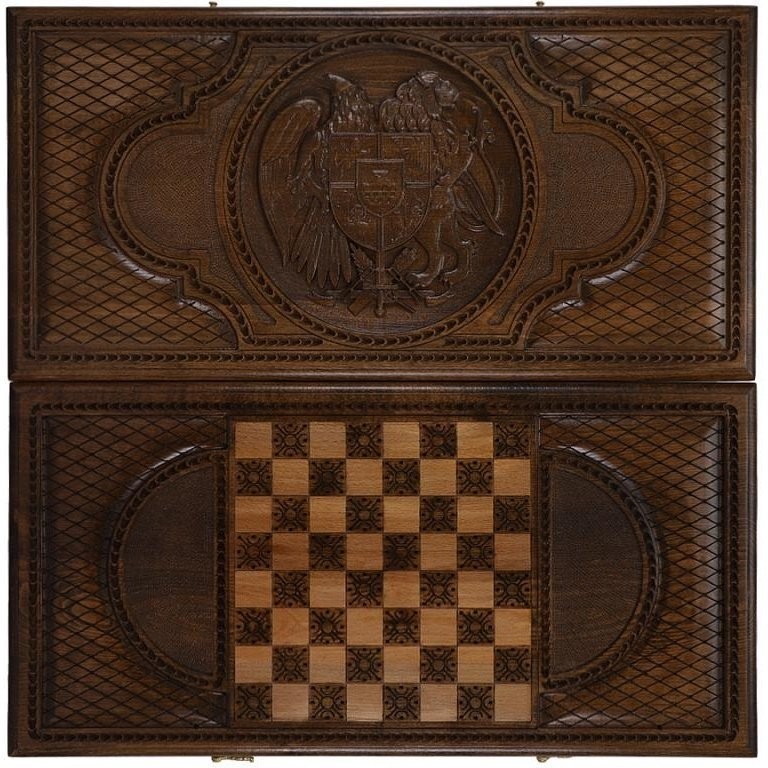 Нарды резные "Герб Армении", Mkhitaryan (28560)