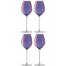 Набор бокалов для шампанского aurora, 285 мл, фиолетовый, 4 шт. (73291)