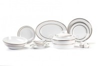 Сервиз столовый 25 предметов PRINCIER PLATINE (539825 1801)
