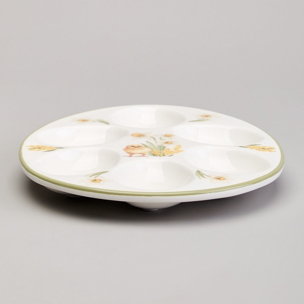 Блюдо для 6 яиц agness "sunday" 20,5*16*2,5 см (358-2314)