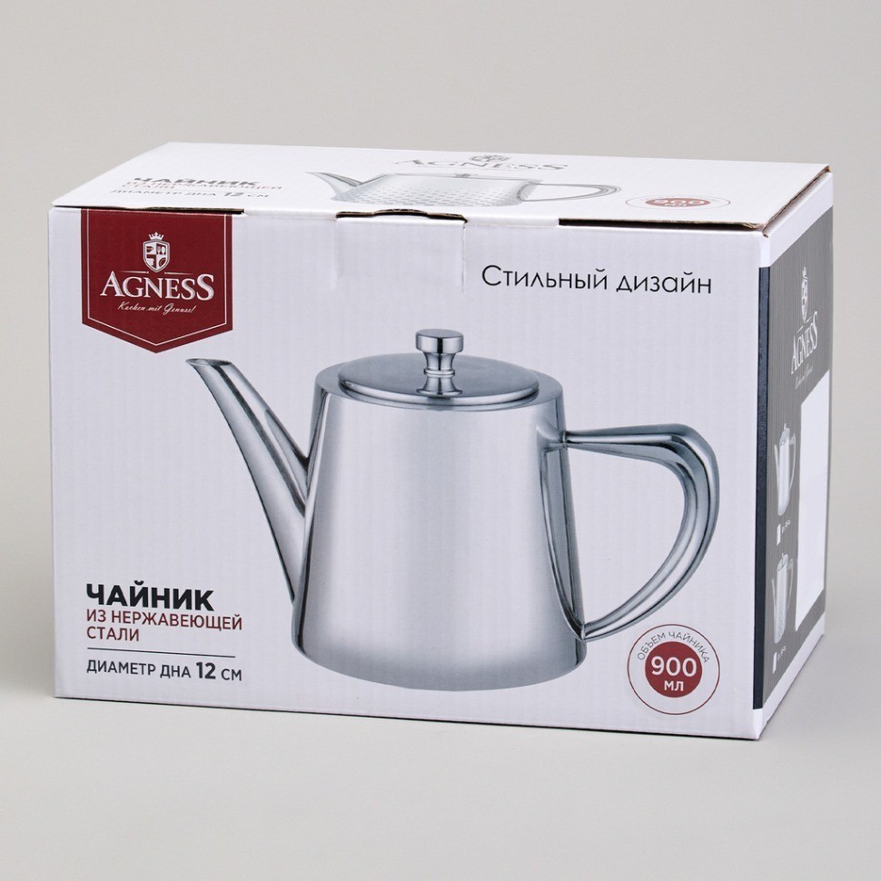Чайник agness, 900 мл (916-430)