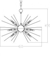 Светильник потолочный d61*40см (TT-00000229)