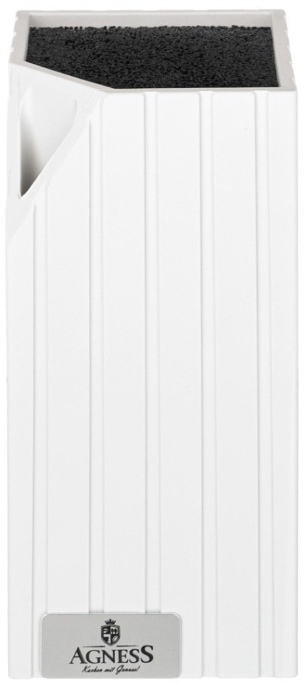 Подставка для ножей agness универсальная, 12x12x23 см (911-689)
