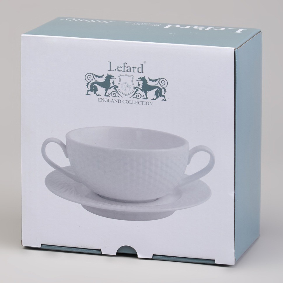 Бульонница с блюдцем lefard "infinity" 300 мл (171-319)