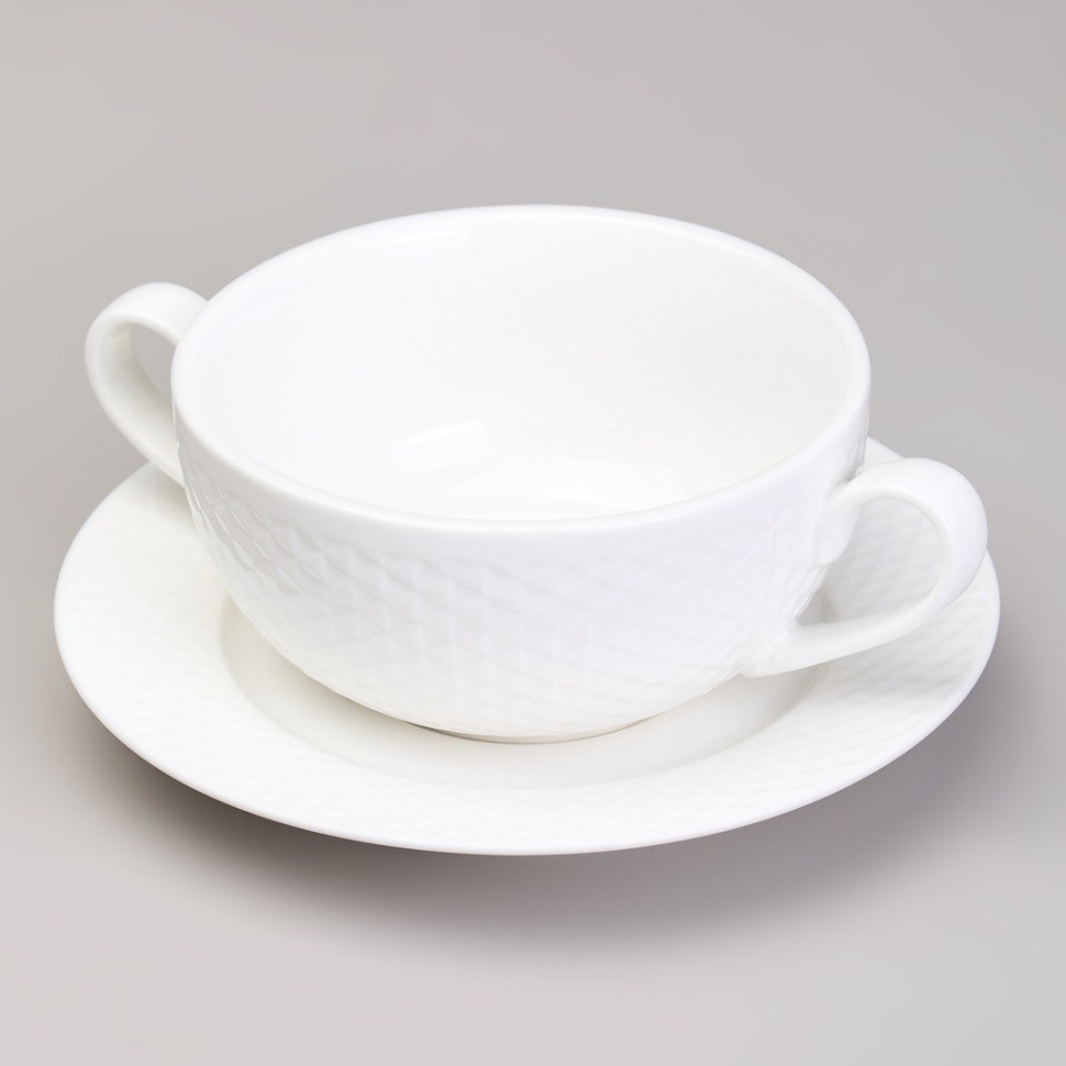 Бульонница с блюдцем lefard "infinity" 300 мл (171-319)