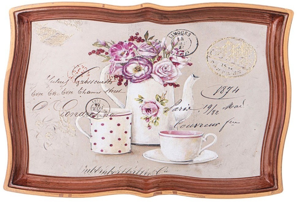 Поднос коллекция "старинный прованс" 34*25 см Lefard (106-617)