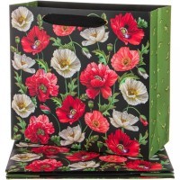 Комплект бумажных пакетов из 4 шт. &quot;маки&quot; 30*27*12 см. Lefard (521-223)