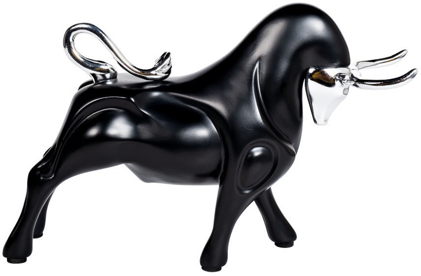 Статуэтка "Бык" черн./серебр. 24*10*16см (TT-00005577)